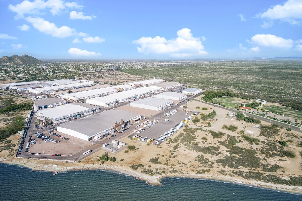 Aerial view of Tetakawi’s Empalme Manufacturing Campus on the Sonora coast